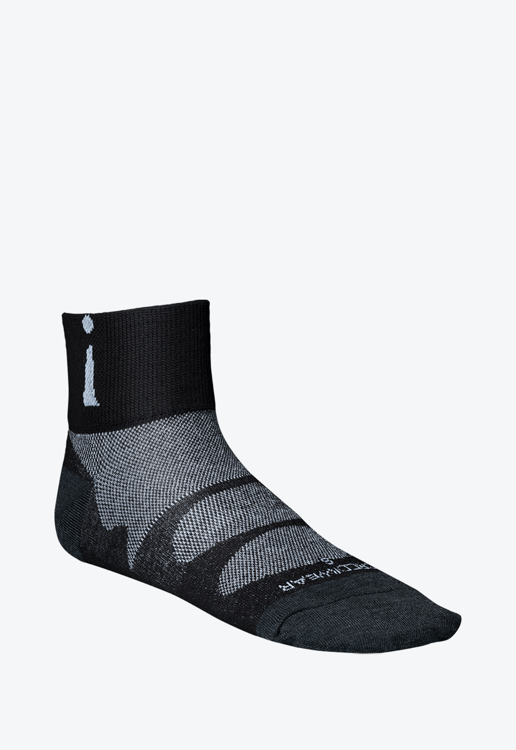 Thin black online athletic socks